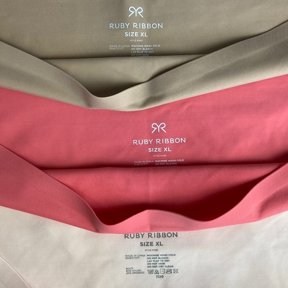 RUBY RIBBON NWT Second Skin Full Brief Panty Bundle-3 Pairs Cream Tan Pink NEW - Picture 11 of 12